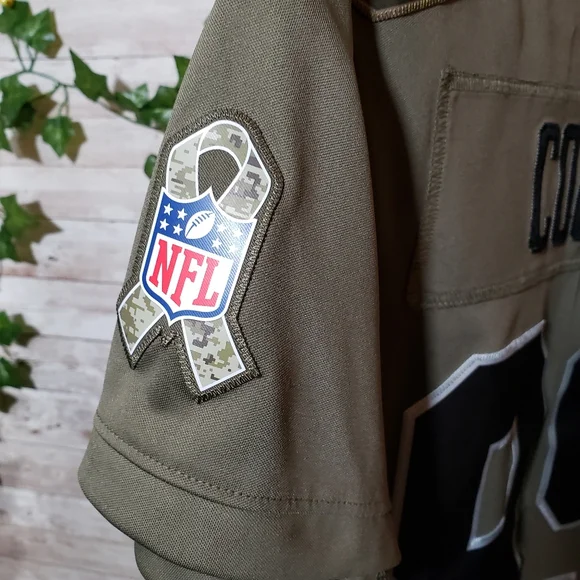 Authentic Raiders Jersey Cooper 89 Salute To Service Army Green NFL Football LV - Picture 6 of 7